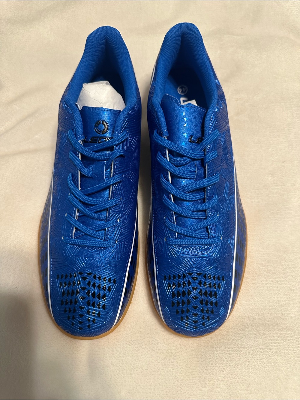 Men's Blue Indoor Soccer Sneakers